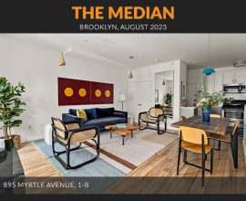 The Median Living Room at 895 Myrtle Avenue, Brooklyn